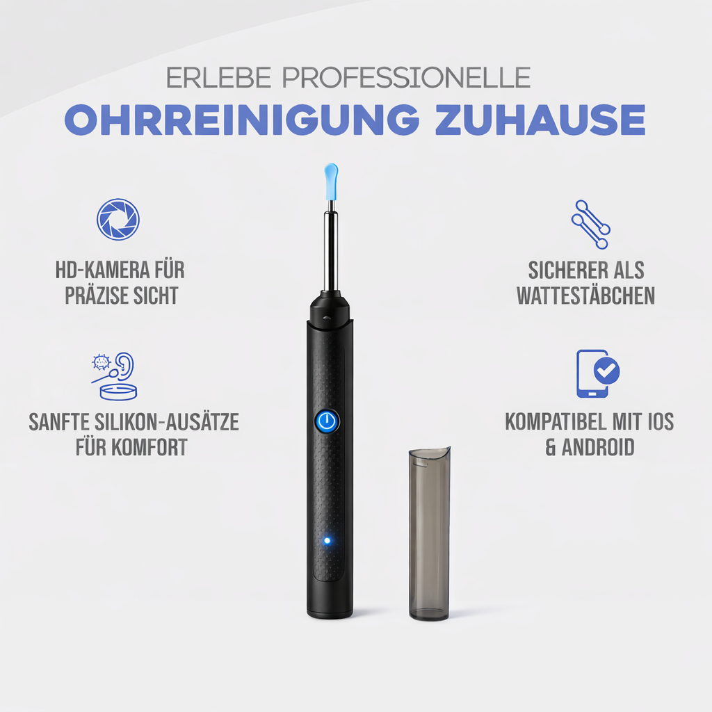Auraview / Sichere Ohrreinigung mit Kamera
