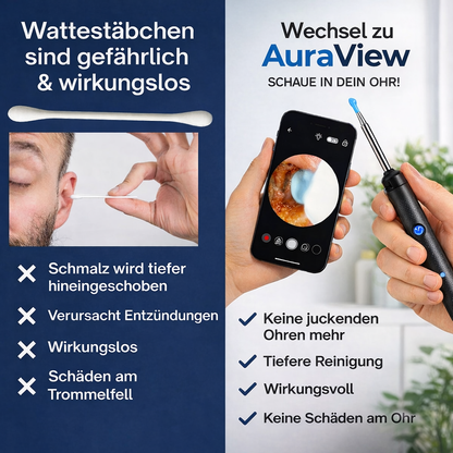 Auraview / Sichere Ohrreinigung mit Kamera